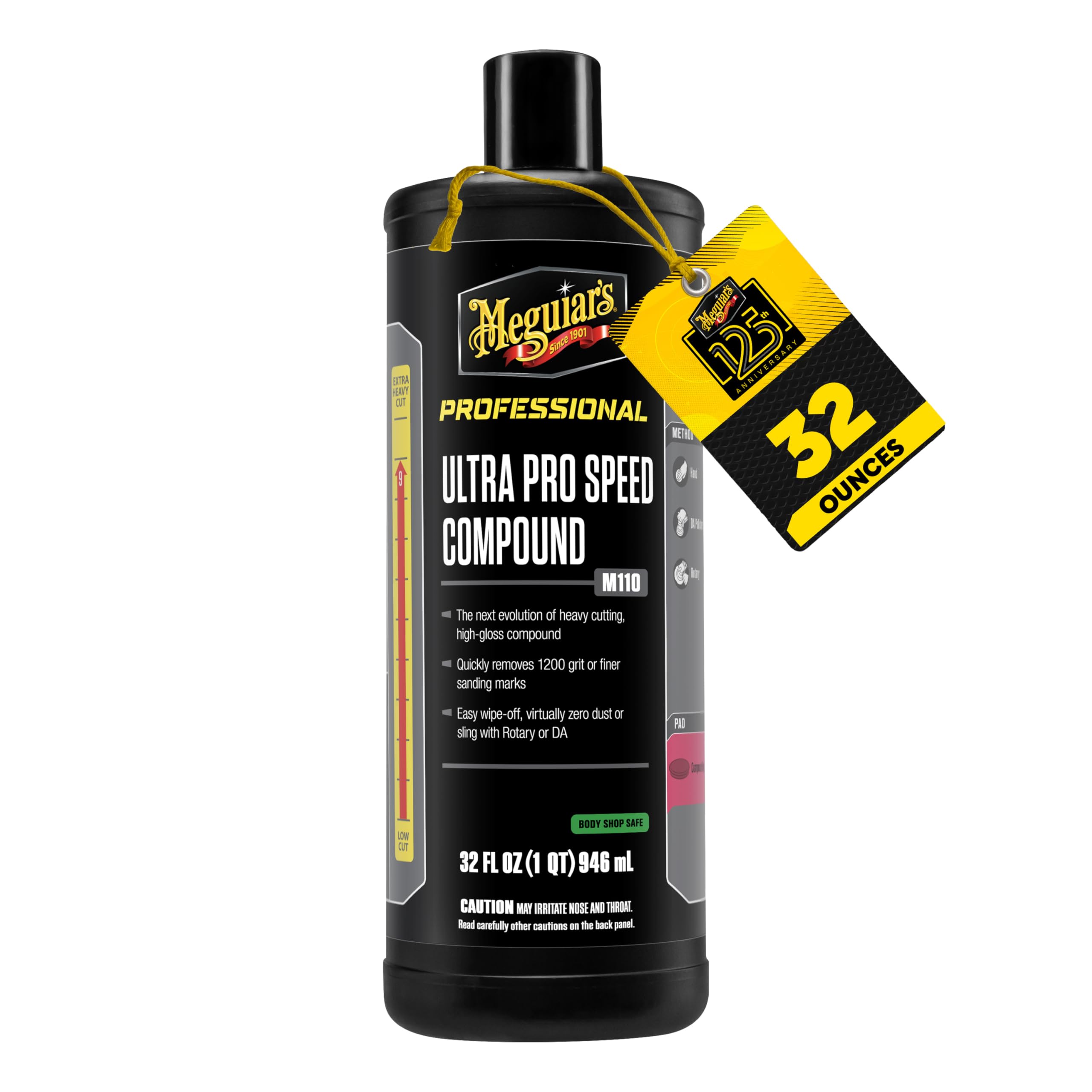 Meguiar's bottle front view showing product and clear professional branding