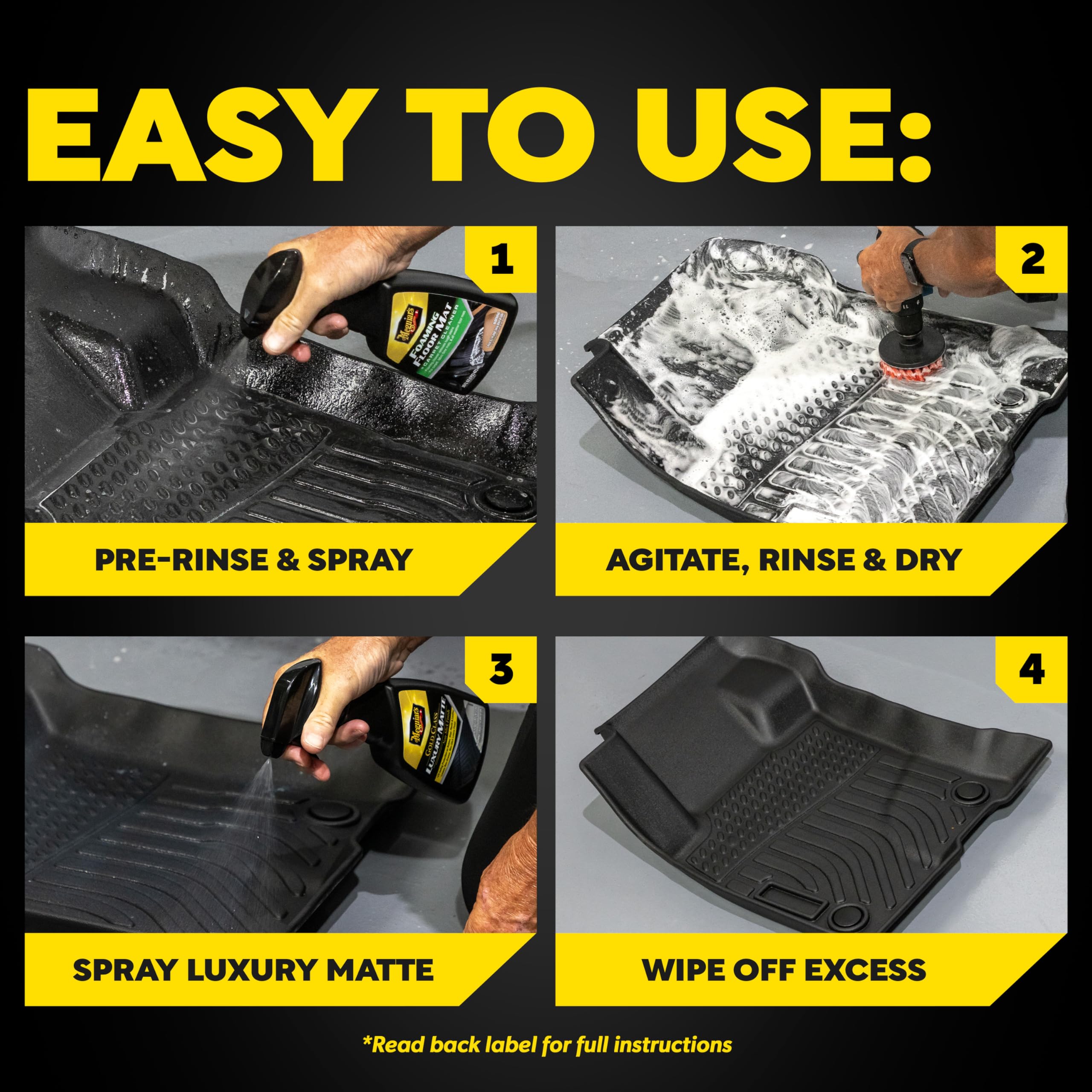 Meguiar's Gold Class Luxury Matte protectant bottle providing non-greasy UV protection and restored finish