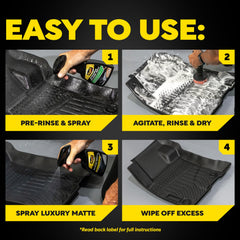 Meguiar's Gold Class Luxury Matte protectant bottle providing non-greasy UV protection and restored finish