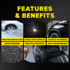 Meguiar's premium microfiber towels included, aiding streak-free spreading and buffing