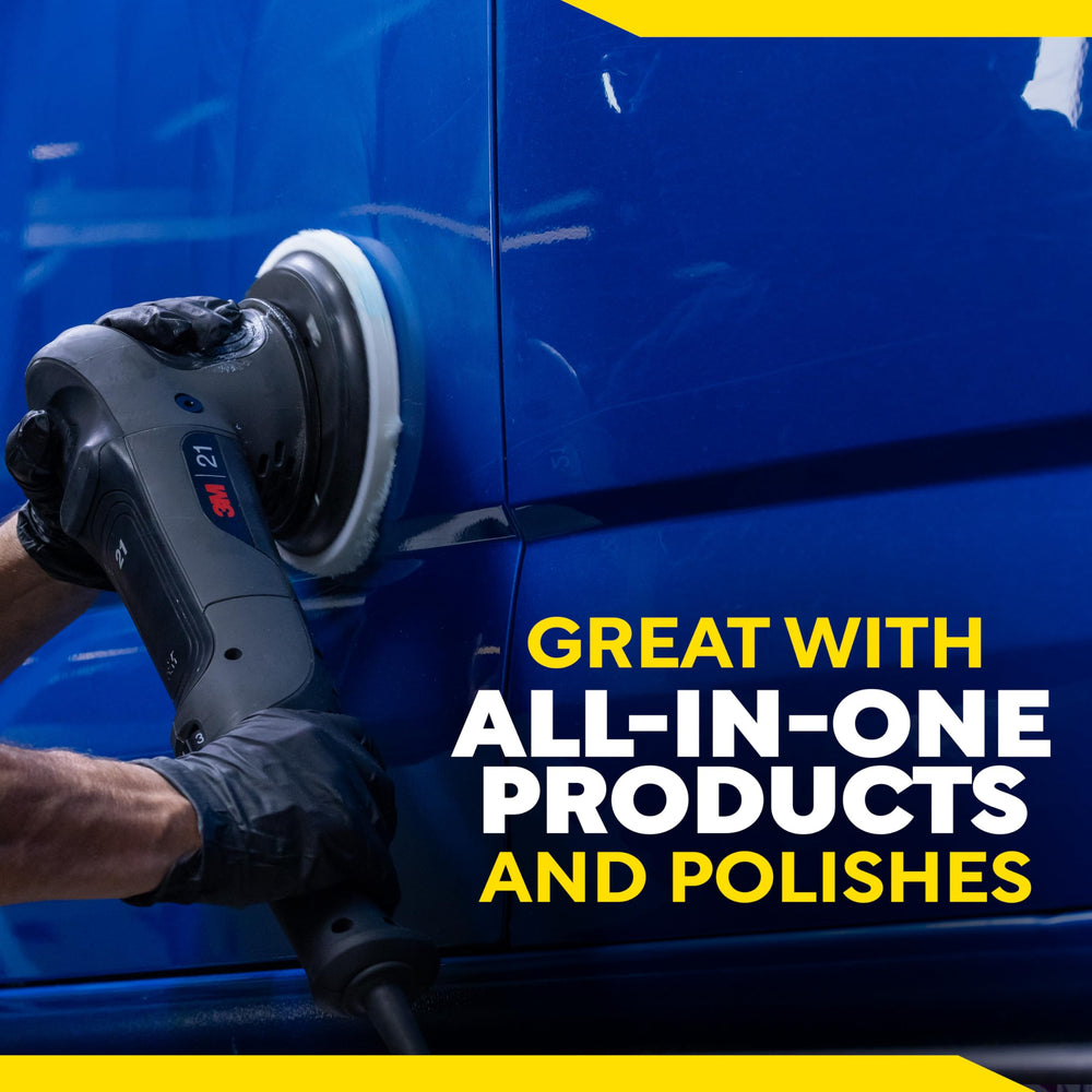 Meguiar's pad edge stitch detail showing durable construction and longevity