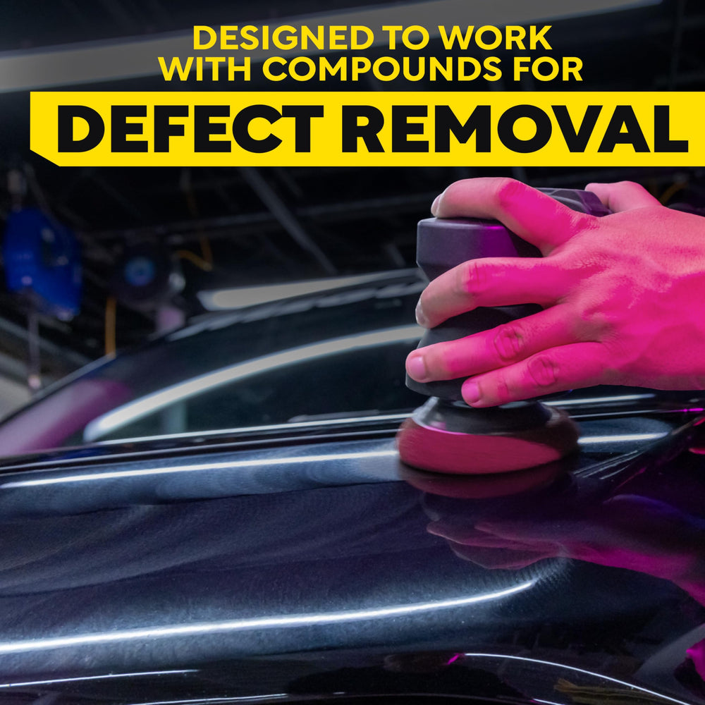 Meguiar's pad rinsed and air-drying for reusable, eco-friendly use