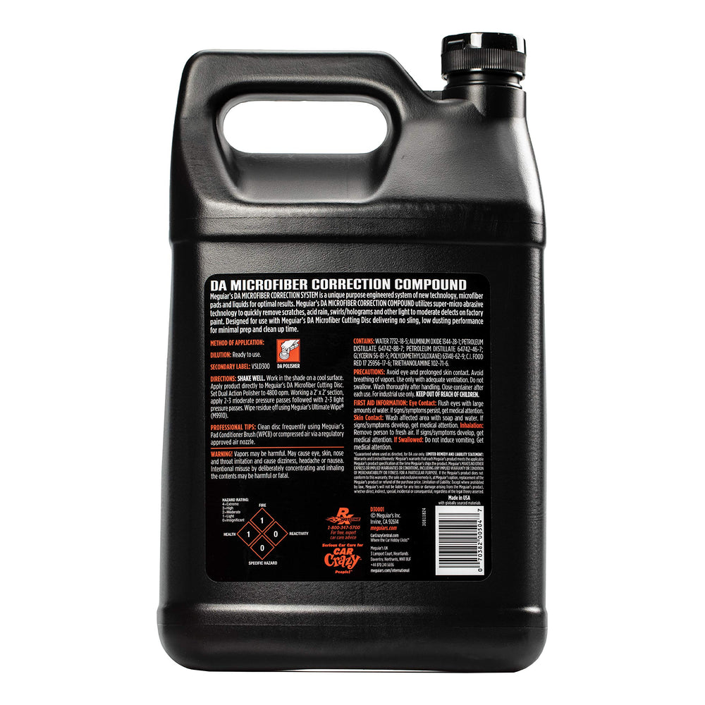 Meguiar's compound on a DA microfiber pad demonstrating efficient defect removal