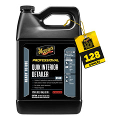 Meguiar's bottle front view showing size and refill benefit