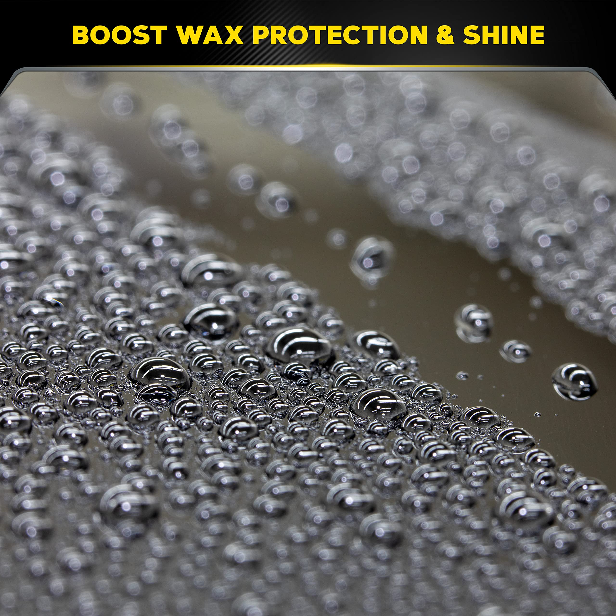 Meguiar's glossy painted hood after use showing deep gloss finish