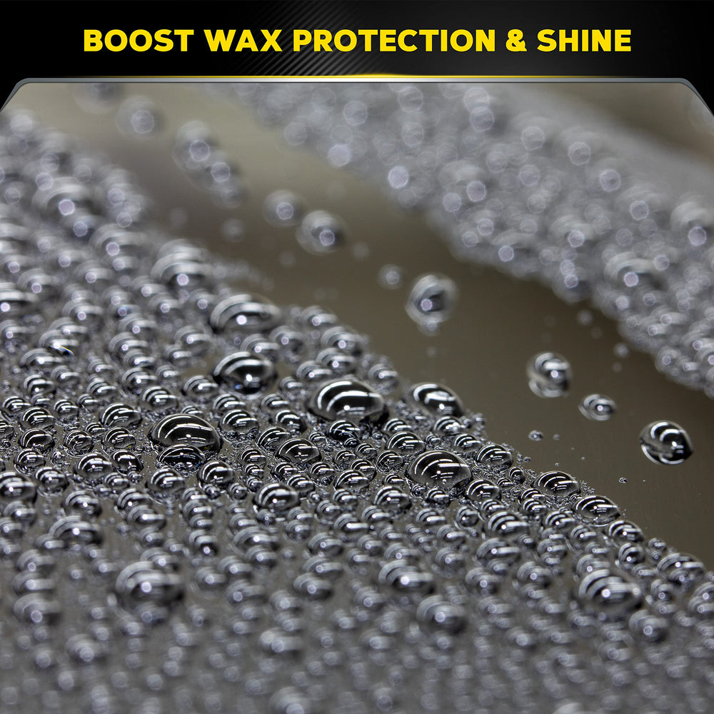 Meguiar's glossy painted hood after use showing deep gloss finish