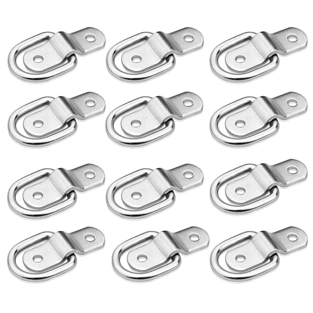 Mejiao front view pack of 12 D-ring anchors showing stacked brackets for easy installation