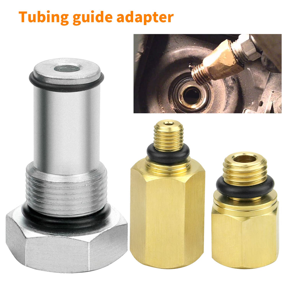 Mekar test fitting connected to pressure gauge for accurate ICP readings