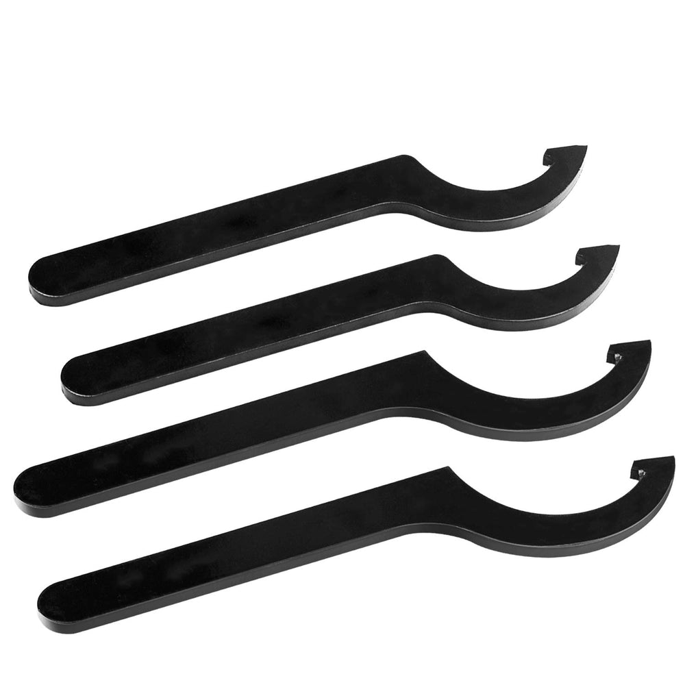 Mekar spanners next to ruler highlighting size options and correct fit advantage