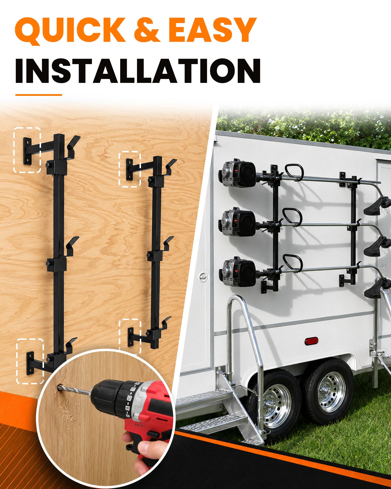 MELIPRON holding multiple trimmers organized for faster loading