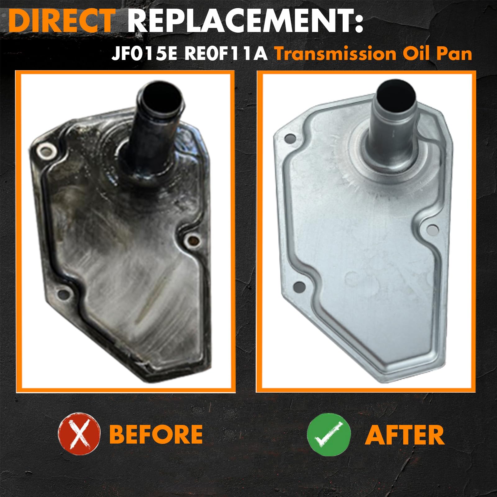 MEMOEO kit assembled overhead with pan, filter, gasket and washer for convenient service