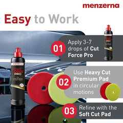 menzerna before and after scratch removal showing restored paint and improved shine