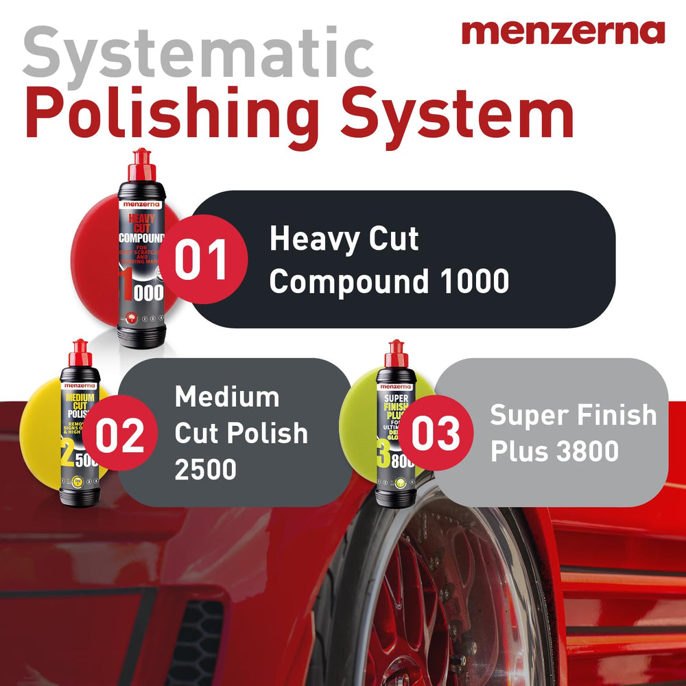 menzerna finished shiny door panel illustrating restored gloss benefit