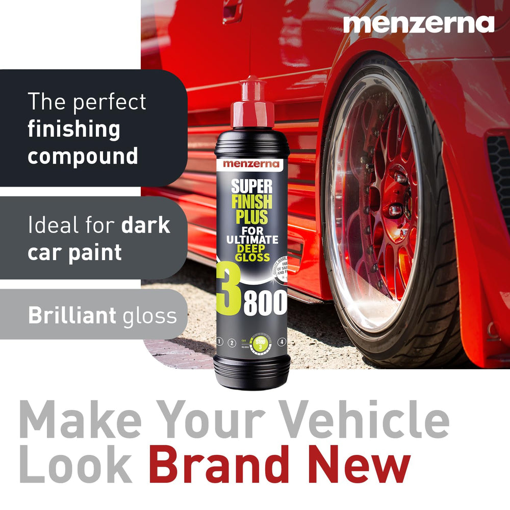 menzerna soft cut foam pad in use producing refined gloss and even finish
