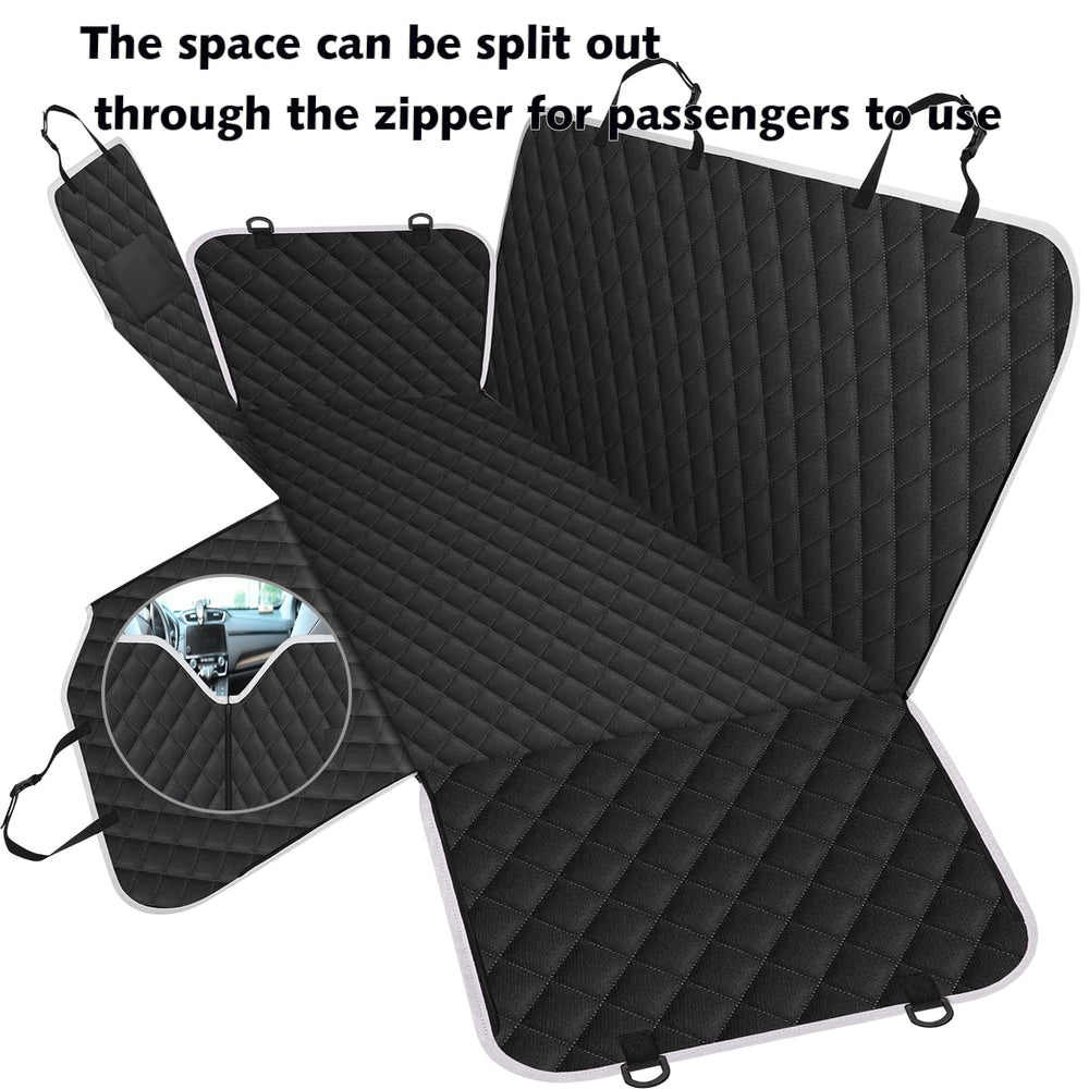 Meolsaek hammock installed in SUV providing secure pet barrier