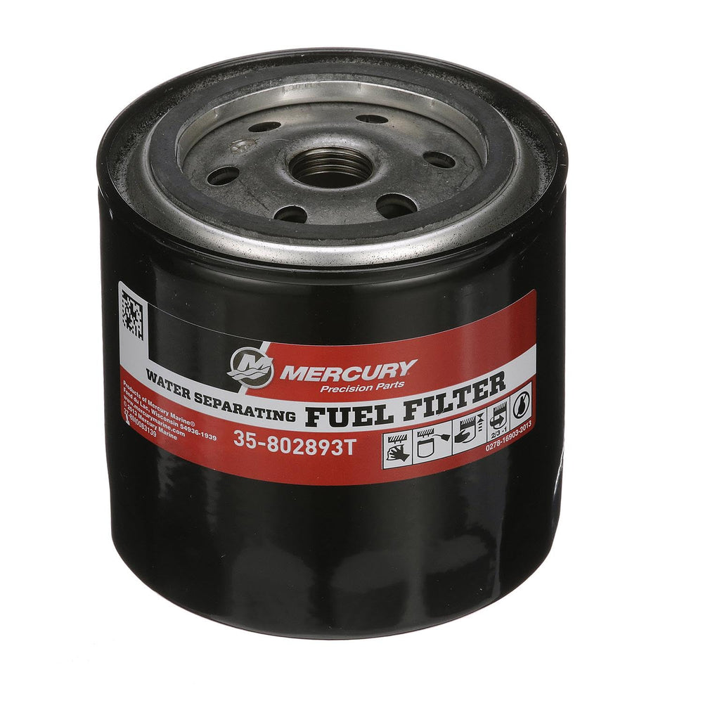 Mercury 802893T front view showing canister and fit for quick replacement benefits