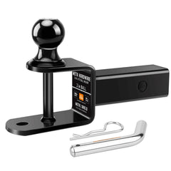 META Hardware front view showing full 3-in-1 hitch mount and secure fit