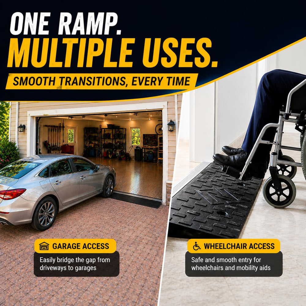 METFUIN ramp in wet conditions showing slip‑resistant surface for safer use