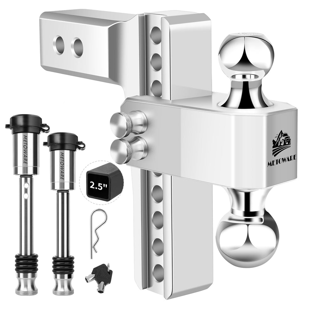 METOWARE front profile showing full hitch and receiver fit benefit durability