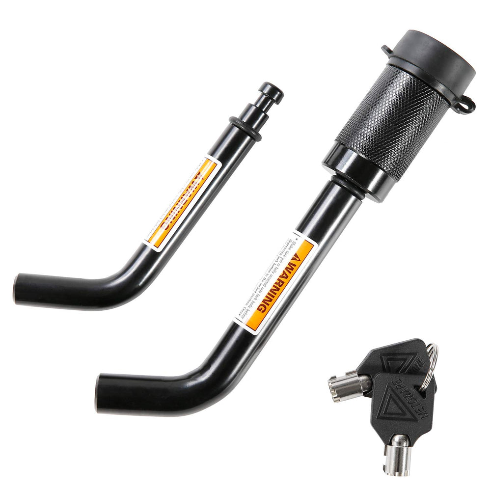 METOWARE front view of dual-pin hitch lock set showing secure design and fit