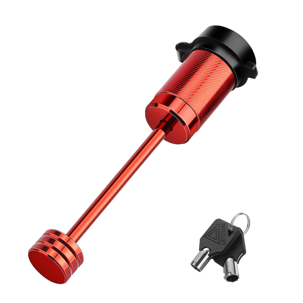 METOWARE front view of trailer lock showing compact design and quick protection