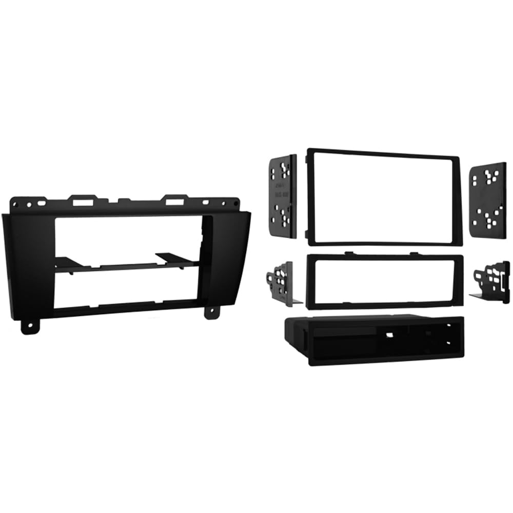 Metra front bezel black showing clean dash integration and improved fit