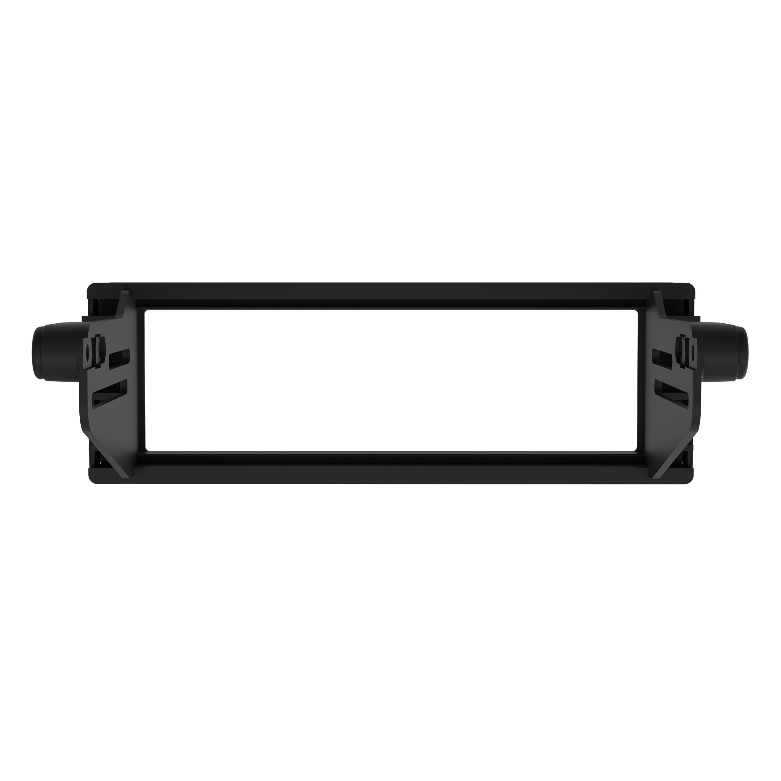 Metra 99-9600 installed with aftermarket single-DIN radio in fairing