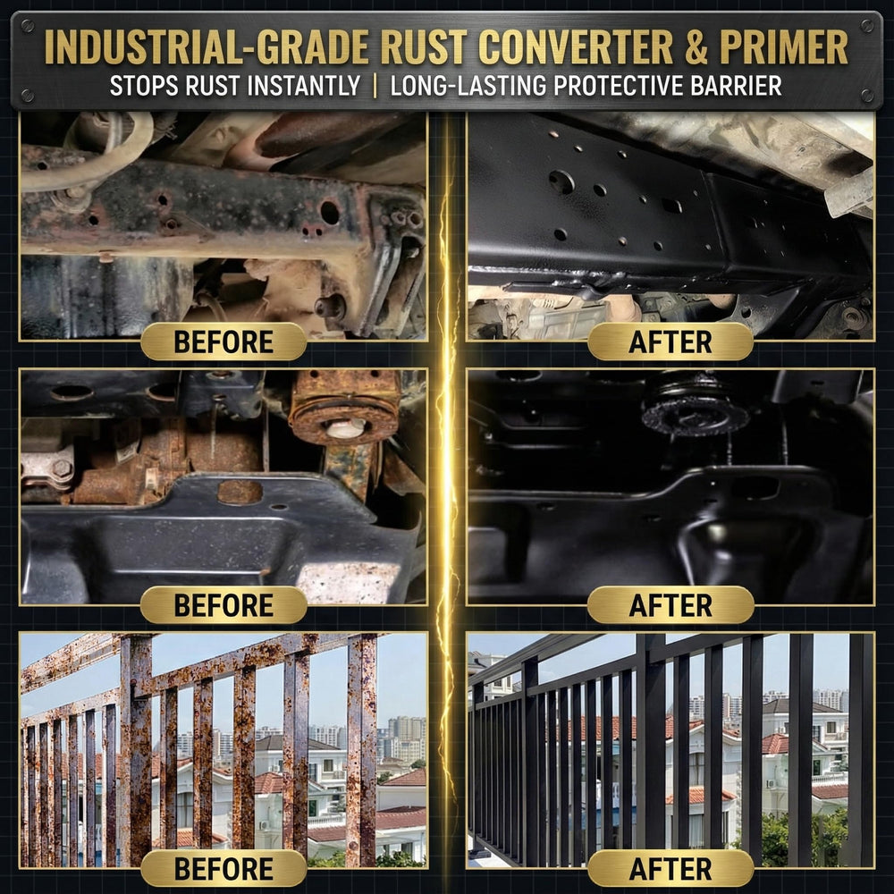 Meuvcol being applied to a trailer frame protecting metal from corrosion