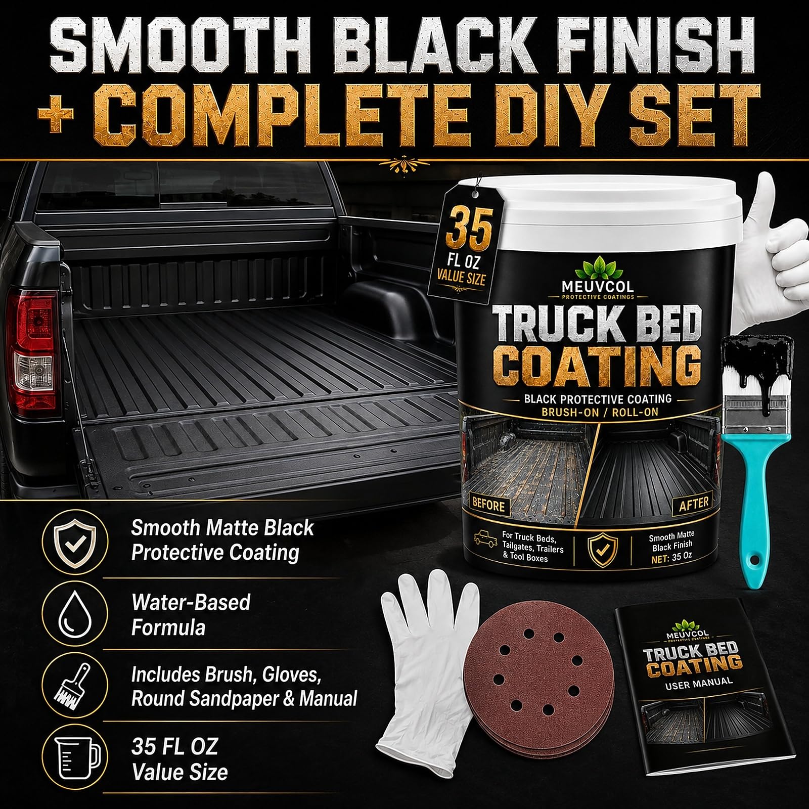 Meuvcol used on a toolbox adding corrosion protection and uniform color