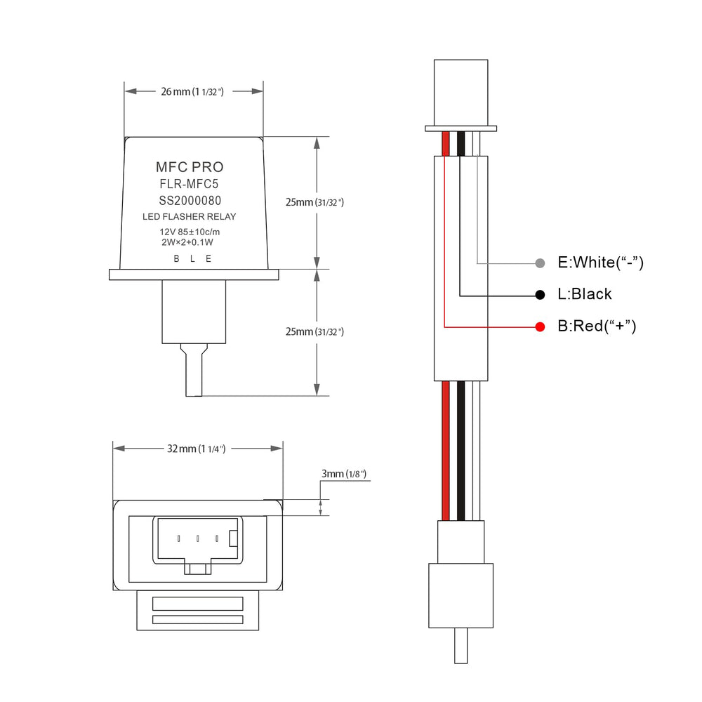 MFC PRO on motorcycle with LED turn signal demonstrating stable flashing benefit