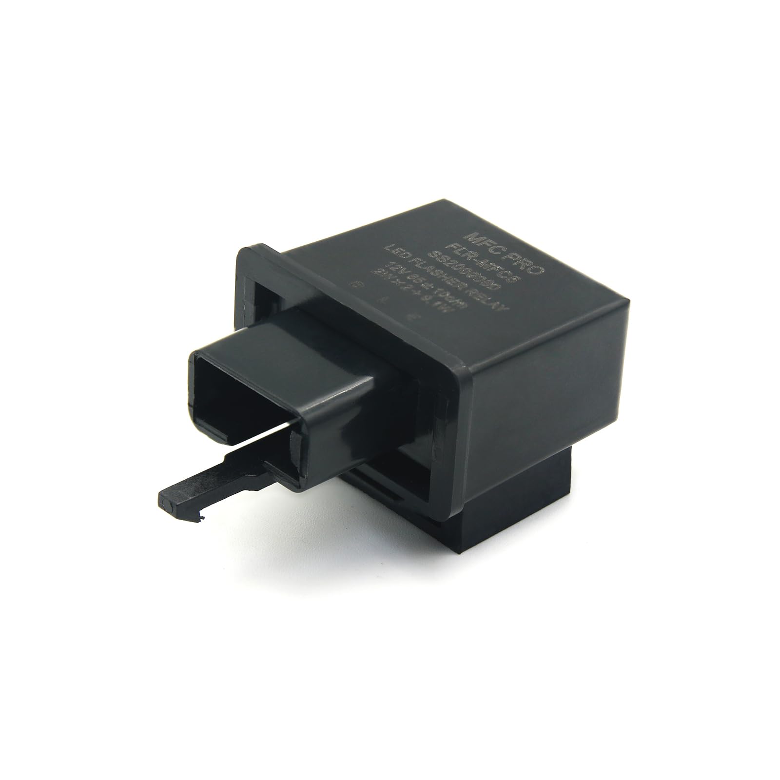 MFC PRO relay next to ruler to show compact 30x30x18.5mm size advantage