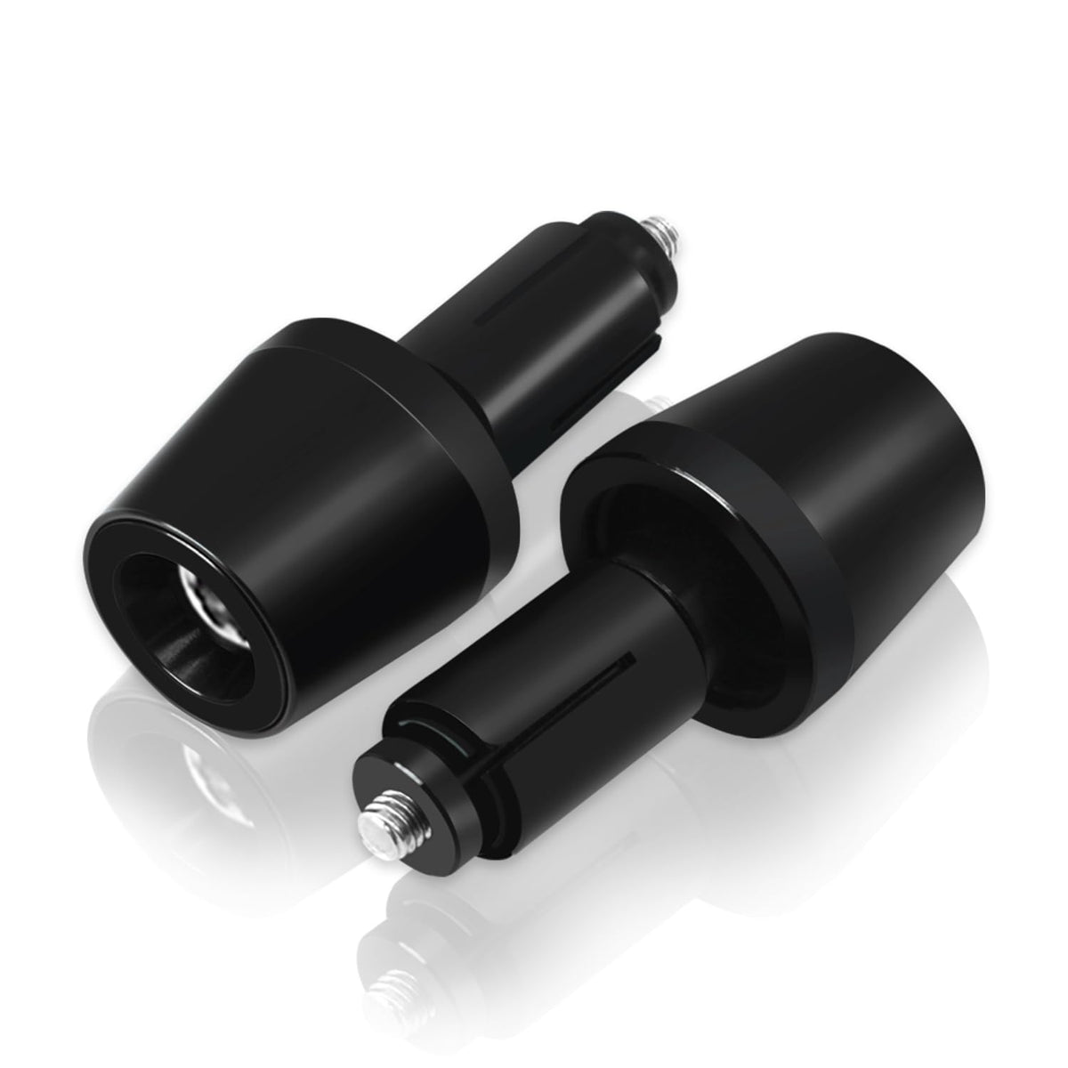 MFGZD front view of bar ends showing design and fit benefit