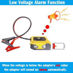 MgcSTEM close-up LED voltage display clearly shows live battery reading benefit