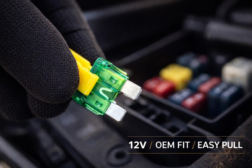 MGI SpeedWare colored fuse labels and clear housings for fast amperage identification