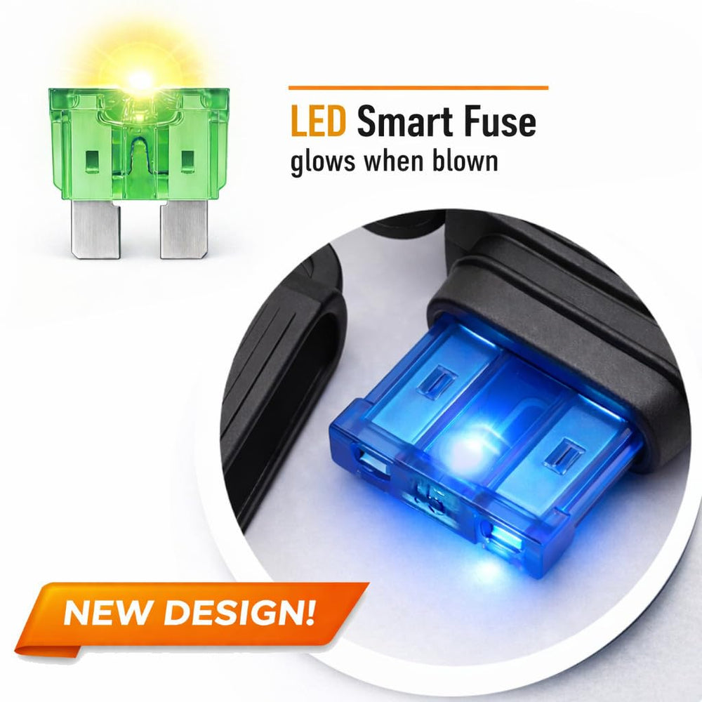 MGI SpeedWare close-up of LED fuse demonstrating visible fault indicator for fast diagnosis