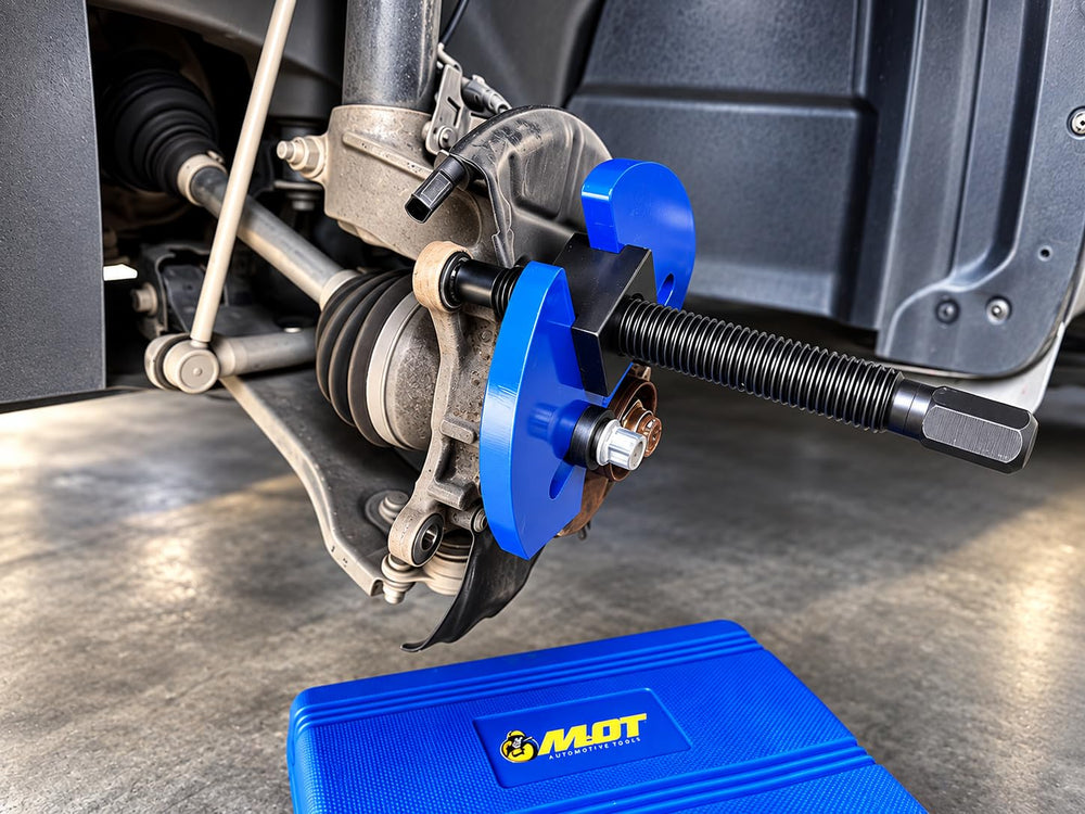 Mhot remover plate close-up highlighting fit and hub protection benefit