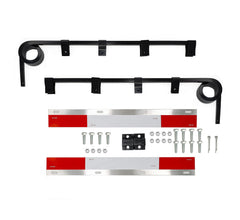 MIAOKUI front view hanger showing durable steel and low-profile mount benefit