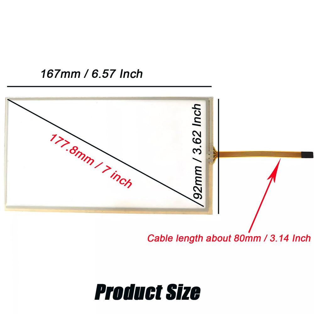 Micarun thin glass side profile, low-profile design to match factory bezel