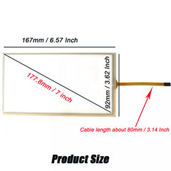 Micarun thin glass side profile, low-profile design to match factory bezel