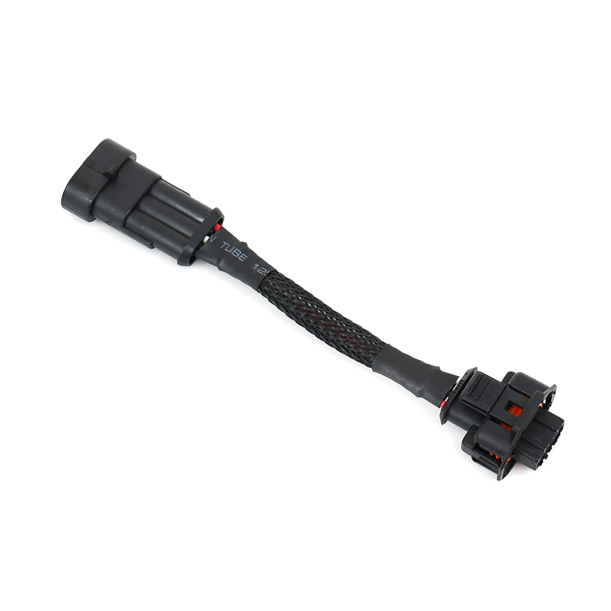 Michigan Motorsports adapter harness front view showing connectors for fast installation benefit
