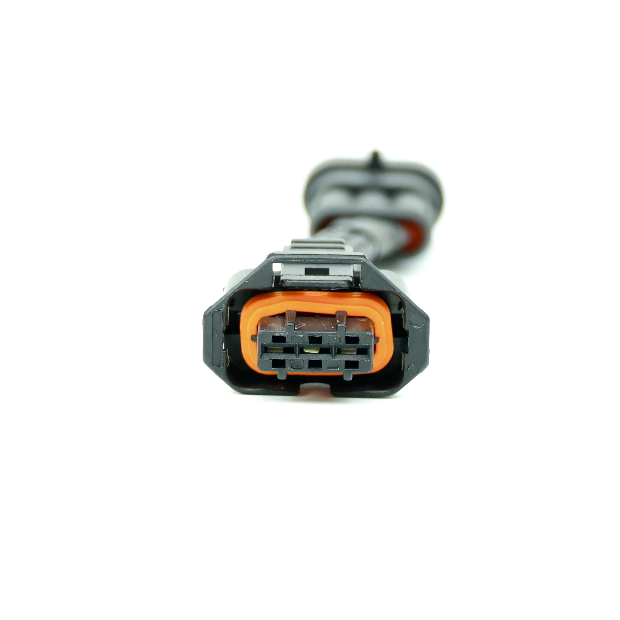 Michigan Motorsports adapter measured with tape showing compact 6 inch length advantage