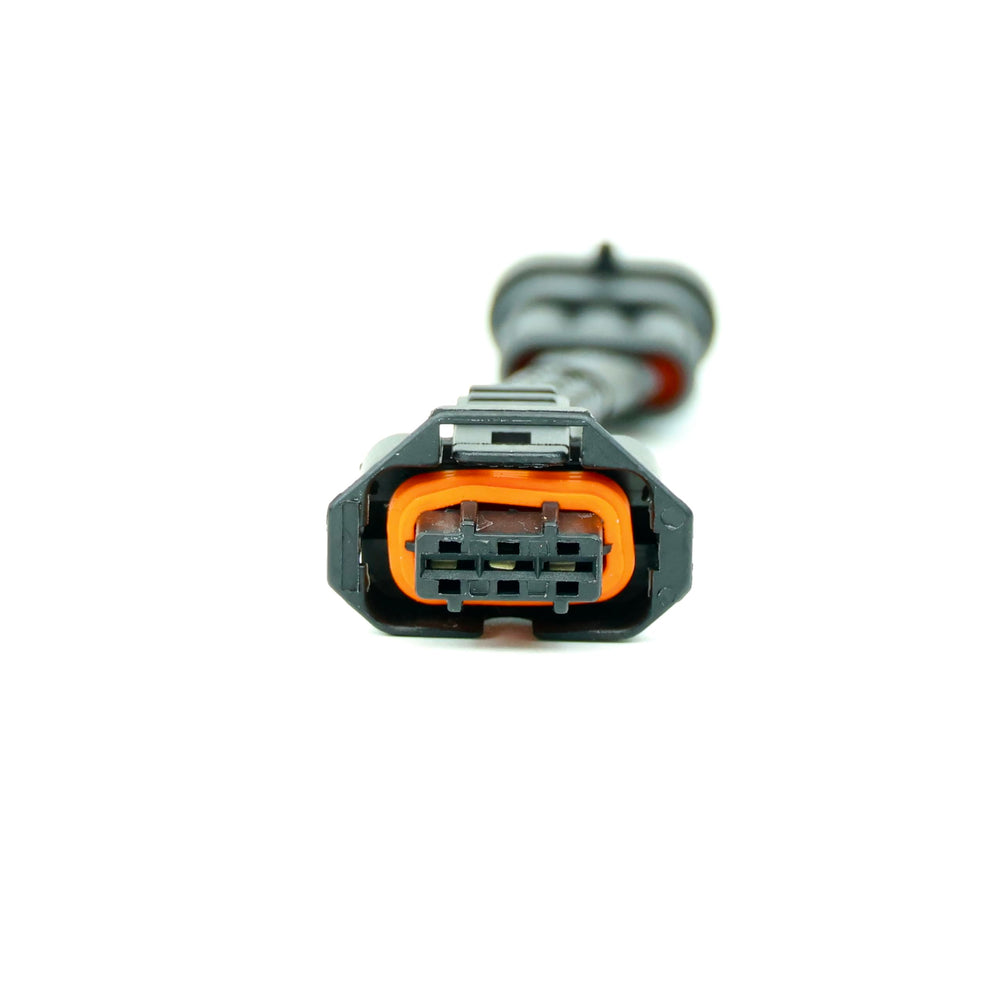 Michigan Motorsports adapter measured with tape showing compact 6 inch length advantage