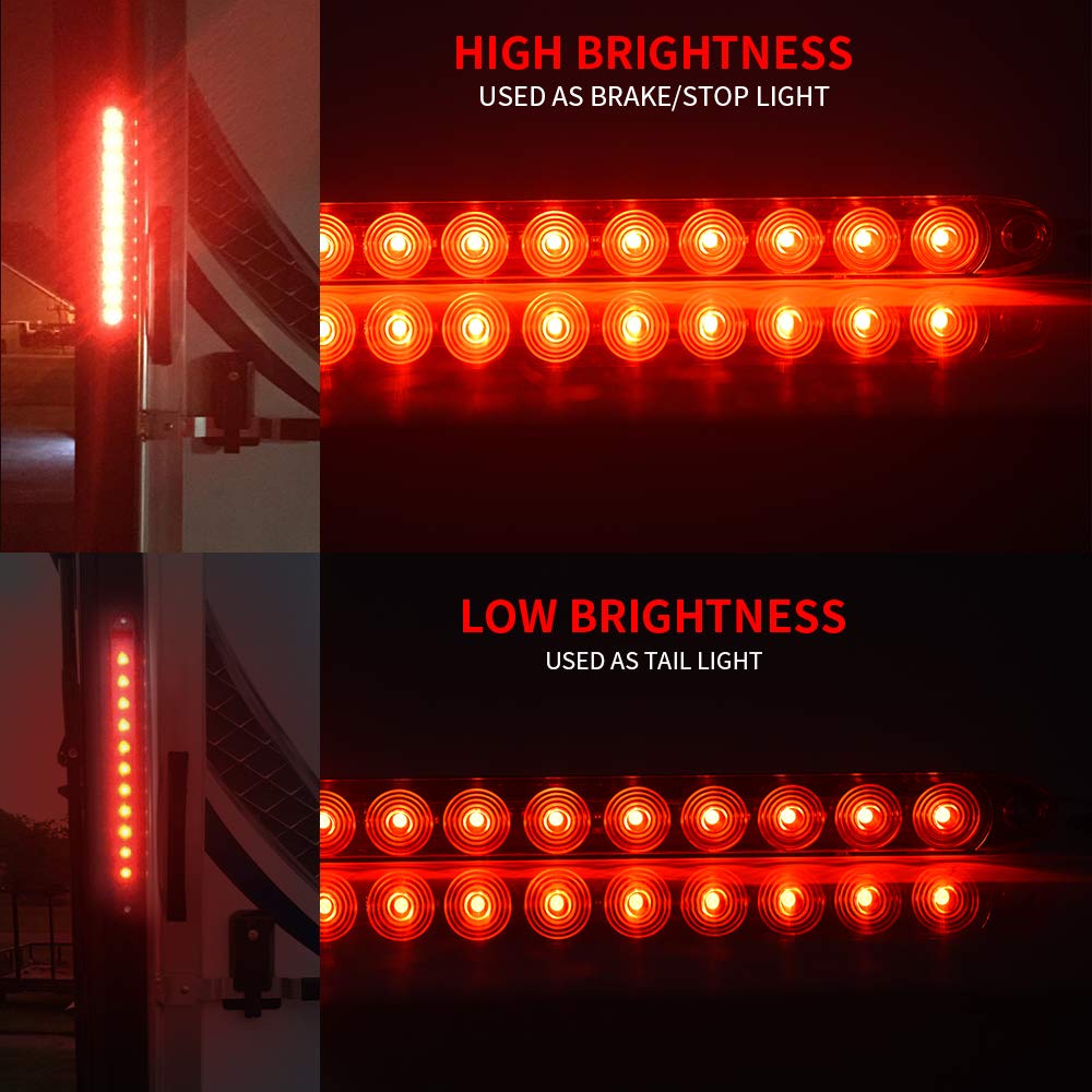 MICTUNING close-up of 11 LEDs and lens improving signal clarity