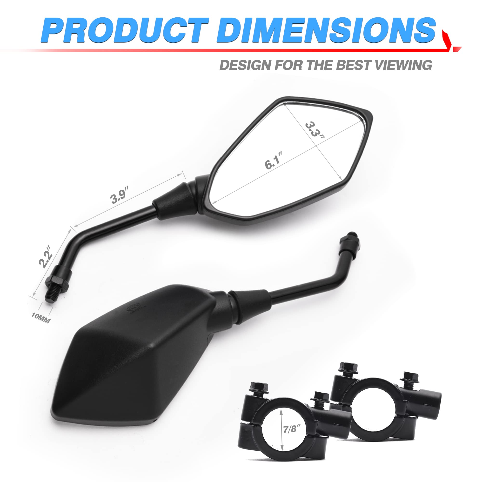 MICTUNING hawk-eye ABS housing texture showing impact resistance benefit