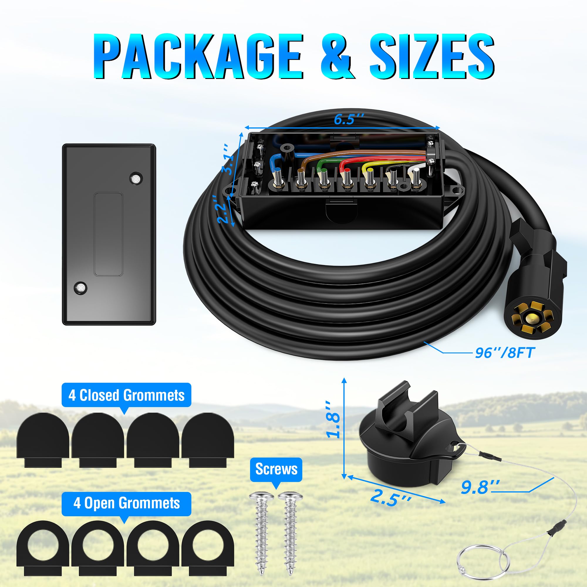 MICTUNING weather seal grommet detail keeping connections dustproof and corrosion resistant