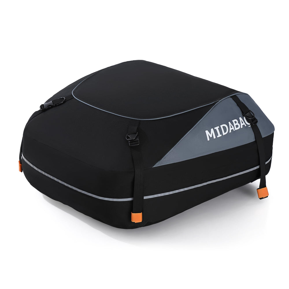 MIDABAO front view of rooftop carrier showing capacity and weather protection