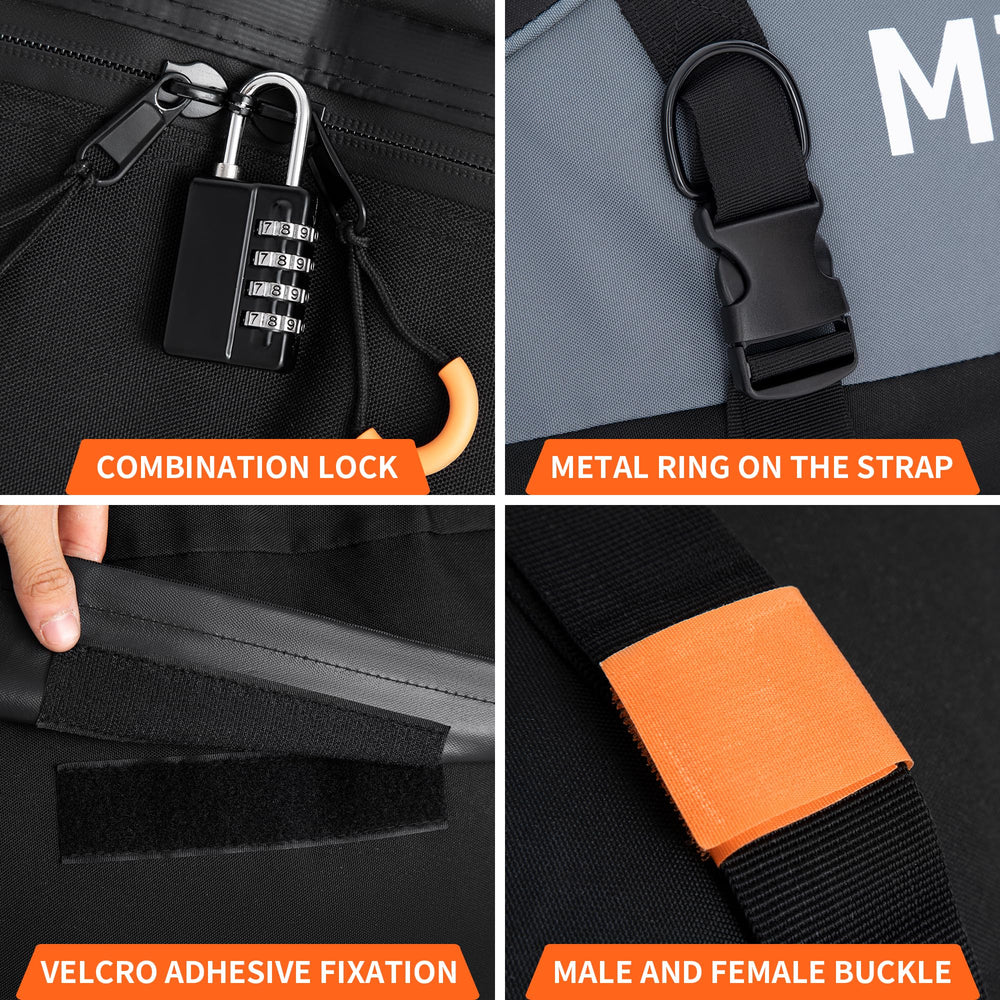 MIDABAO wide straps and buckles displayed for secure fastening benefits