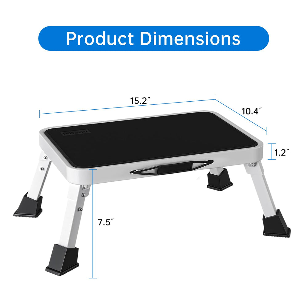 Mifami folded profile demonstrating slim storage and portability