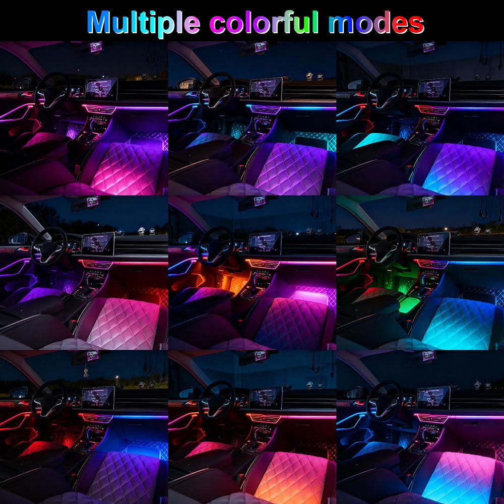 MIFEIHONGE mobile app interface controlling colors and music-responsive scenes