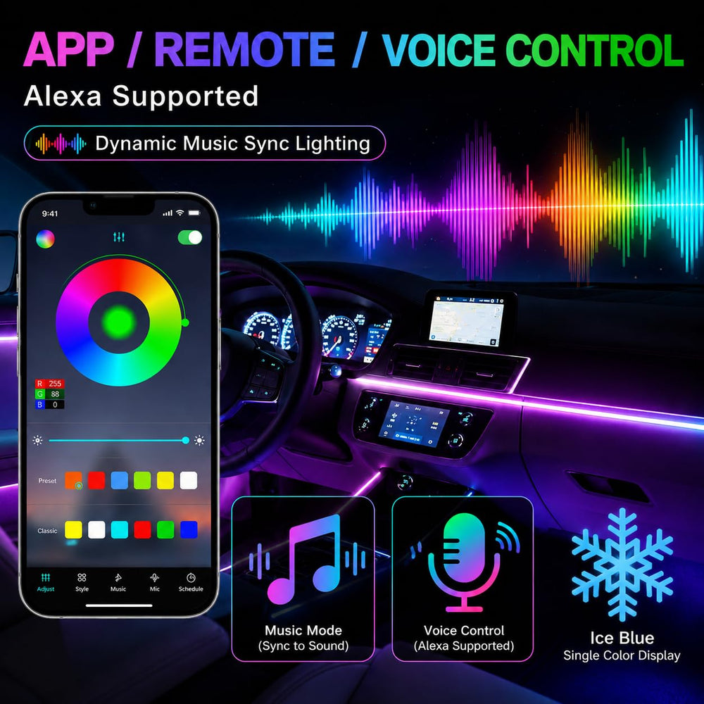 MIFEIHONGE footwell illumination at night enhancing visibility and cabin mood